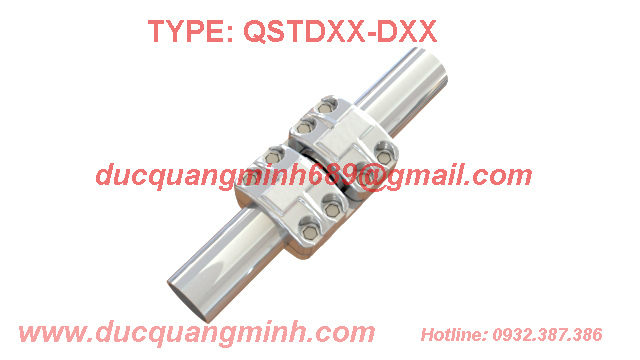 Kẹp cực thẳng cho 1 ống đi ngang và 1 ống đi ngang  - STRAIGHT CONNECTOR
