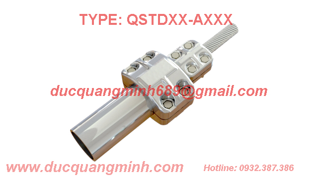 Kẹp cực thẳng cho 1 ống thanh cái và 1 dây dẫn đi ngang