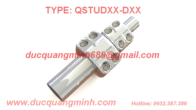 Kẹp cực thẳng cho 1 ống thanh cái và 1 cực thiết bị hình trụ đi ngang