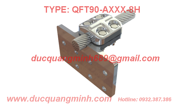 Kẹp cực phẳng vuông góc 8 lỗ - TERMINAL CONNECTOR