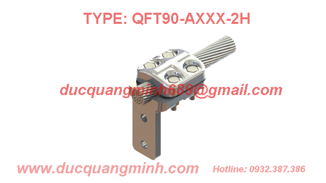 Kẹp cực phẳng vuông góc 2 lỗ - TERMINAL CONNECTORS