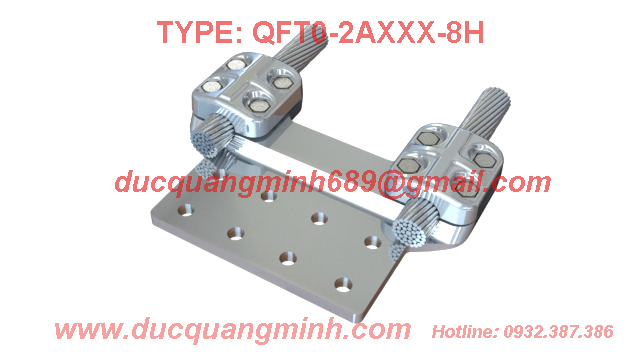 Kẹp cực phẳng cho 2 dây và cực thiết bị 8 lỗ - POWER CONNECTOR